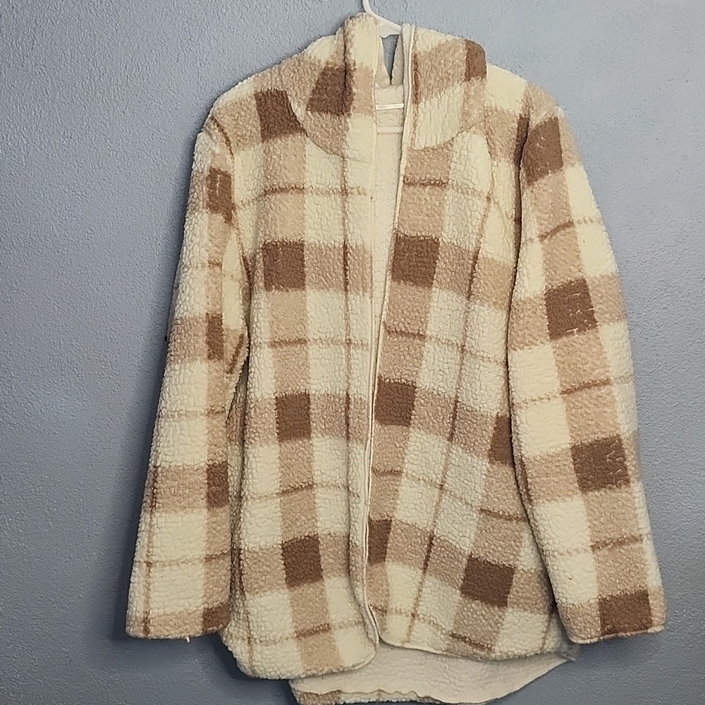 Weatherproof Cream & White Teddy Sherpa Jacket